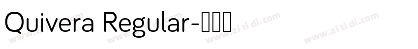 Quivera Regular字体转换